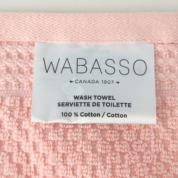 New Without Tags Wabasso Pink 100% Cotton Wash Towel - Picture 7 of 8
